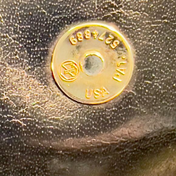 Etienne Aigner Clutch Leather Trim w/ Magnetic Clasp & Zip Inside Pocket Vintage - Picture 13 of 15